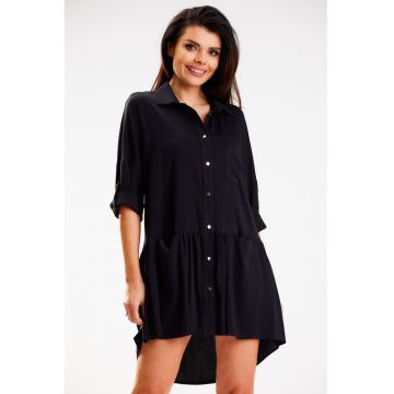 Rochie dama  Viscoza - A584 - Neagra -