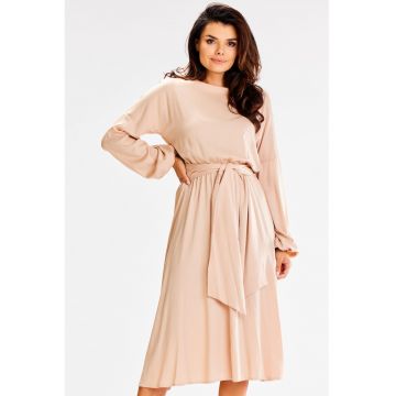 Rochie dama  Viscoza - A602 - Bej -