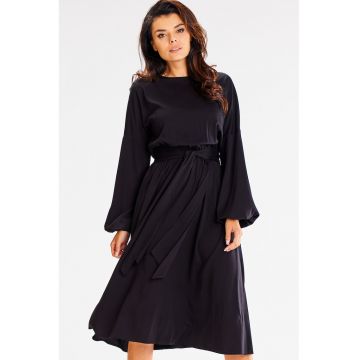 Rochie dama  Viscoza - A602 - Neagra -