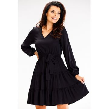 Rochie dama  Viscoza - A603 - Neagra -
