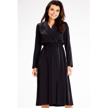 Rochie dama  Viscoza - A604 - Neagra -