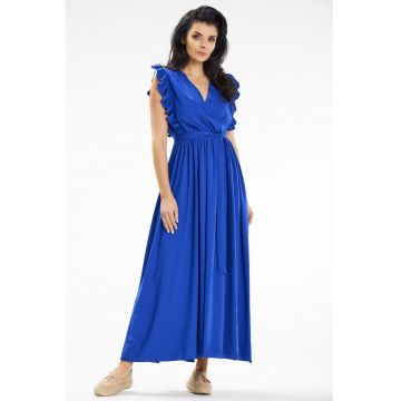 Rochie dama  viscoza - A638 - Albastru -