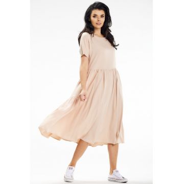 Rochie dama  viscoza - A639 - Bej -