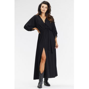 Rochie dama  viscoza - A670 - Neagra -