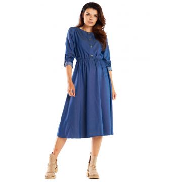 Rochie  Elastan - Albastru.