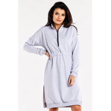 Rochie-hanorac casual din bumbac