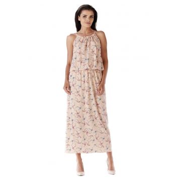 Rochie maxi dama Ananet A184 roz