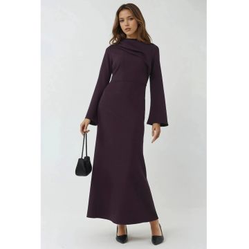 Rochie Maxi -  Rosu Bordo - Jerseu