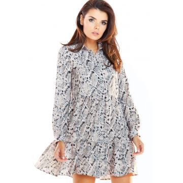 Rochie mini dama Lisarre A326 gri