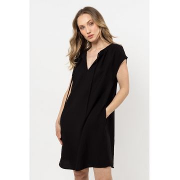 Rochie mini  negru - raion-nailon