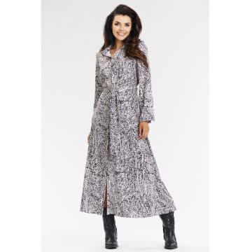 Rochie Rochie dama  poliester - A665 - Alb/Negru-