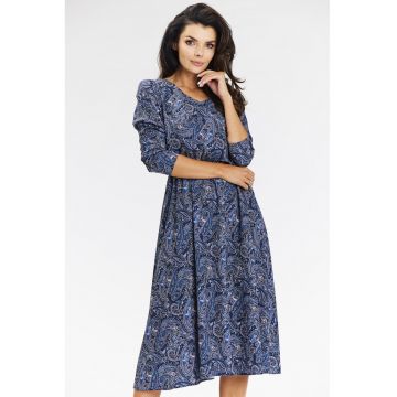 Rochie Rochie dama  poliester - A666 - Model bleumarin -