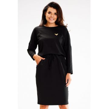 Scurta Rochie Maneca lunga - La baza gatului A606