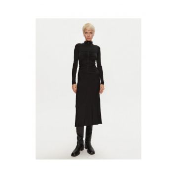 Rochie casual de dama  negru -