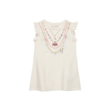 Rochie casual fete  ecru