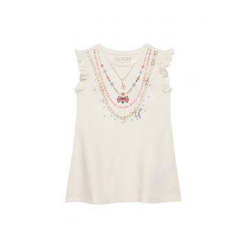 Rochie casual fete  ecru