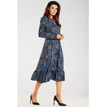 Rochie dama - 11 - Maro/Bleumarin