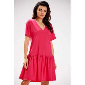 Rochie dama  Bumbac - M295 - Fuchsia -