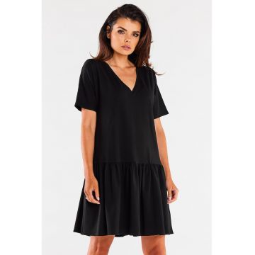 Rochie dama  Bumbac - M295 - Neagra -