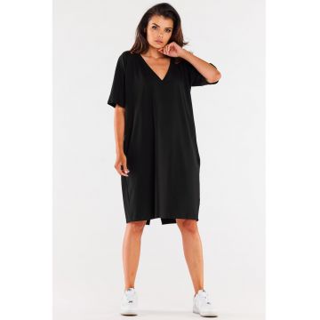 Rochie dama  Bumbac - M303 - Neagra -