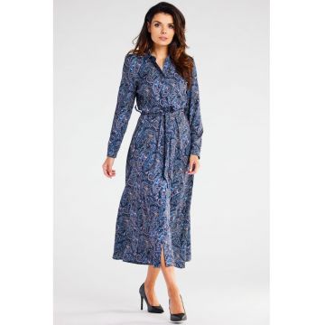 Rochie dama -  Poliester - Albastru marin