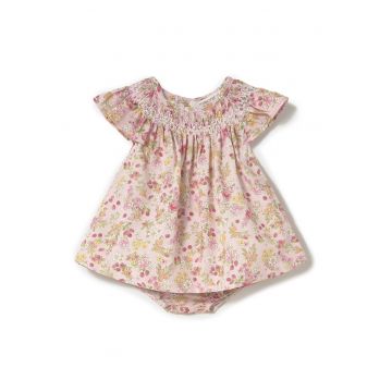 Rochie de vara fete  1867 - Bumbac - Roz - Roz