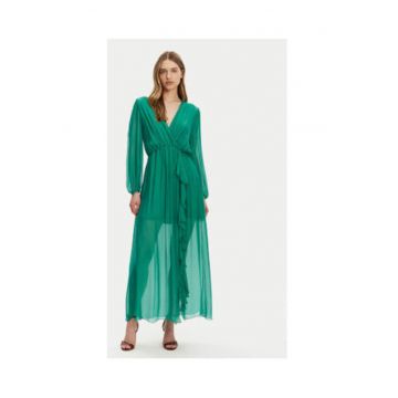 Rochie de vara -  verde - 70% viscoza - 30% matase -