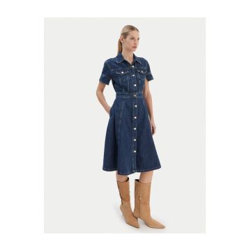 Rochie din denim -  albastru - pentru femei
