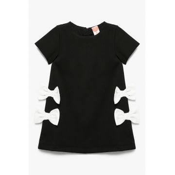 Rochie dreapta cu funda