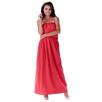 Rochie maxi dama -  Elizabeth - roz -