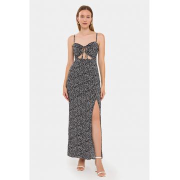 Rochie maxi -  Negru - Viscoza