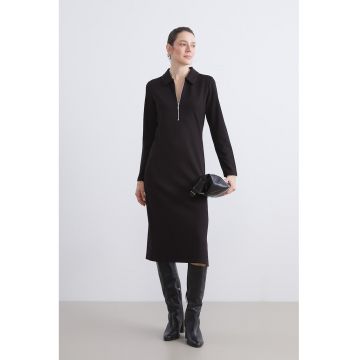 Rochie midi slim fit Scuba