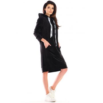 Rochie  Poliester - Negru - S/M