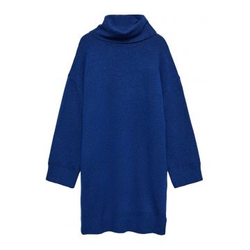 Rochie tricotata de dama  albastru - fabricata din material de calitate