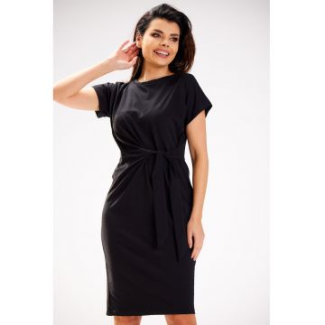 Rochiedama  Bumbac - Negru M302