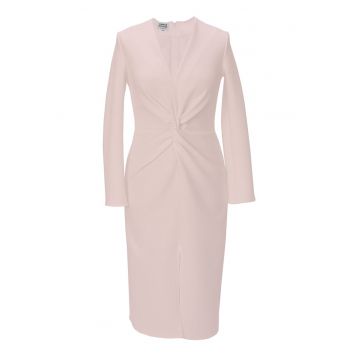 Rochie cambrata cu decolteu in V si detaliu rasucit frontal Jackie