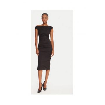 Rochie cocktail  negru - material sintetic - Negru