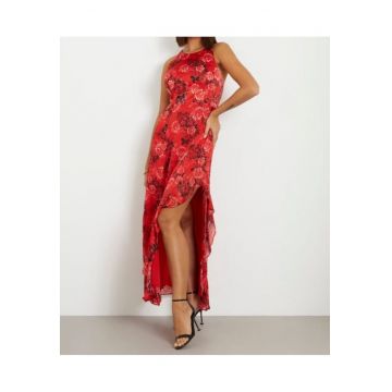 Rochie  dama - material poliester - culoare rosu - Rosu