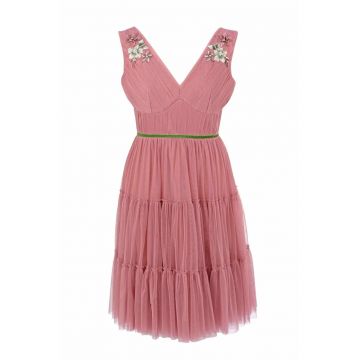 Rochie de seara midi din tul DARINNA