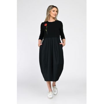 Rochie din bumbac pictata manual