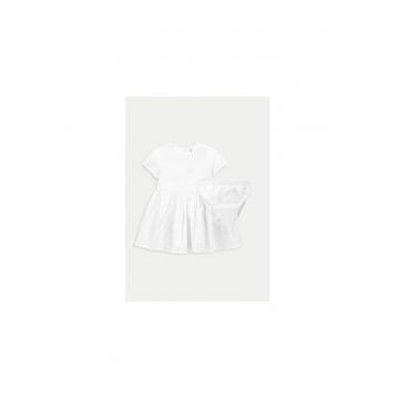 Rochie fete -  049460 - Alb - Bumbac