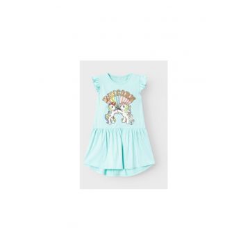 Rochie fete -  523312 - Albastru - Bumbac