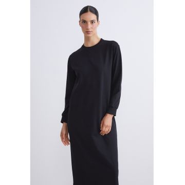 Rochie lunga uni dreapta - Negru