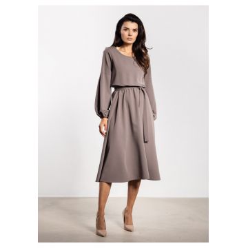 Rochie midi -  A742 - Bej