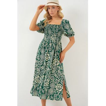 Rochie midi -  Verde Smarald - Verde smarald