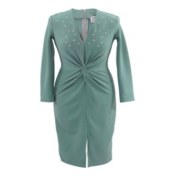 Rochie pe corp cu perle JADE - Vernil