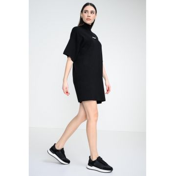 Rochie-tricou cu croiala lejera - Negru