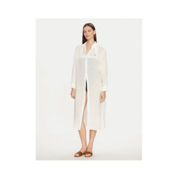 Rochie camasa -  ecru - femei