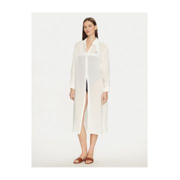 Rochie camasa -  ecru - femei