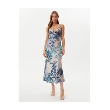 Rochie casual de dama  colorata - albastru -